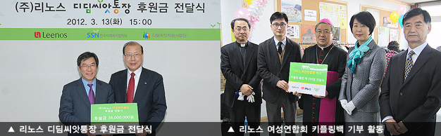 리노스 디딤씨앗통장 후원금 전달식, 리노스 여성연합회 키플링백 기부 활동