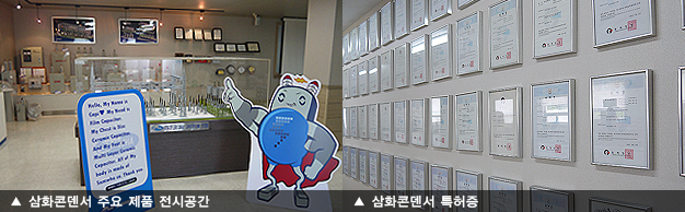 삼화콘덴서 주요 제품 전시공간, 삼화콘덴서 특허증