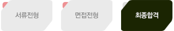 서류전형 > 면접전형 > 최종합격