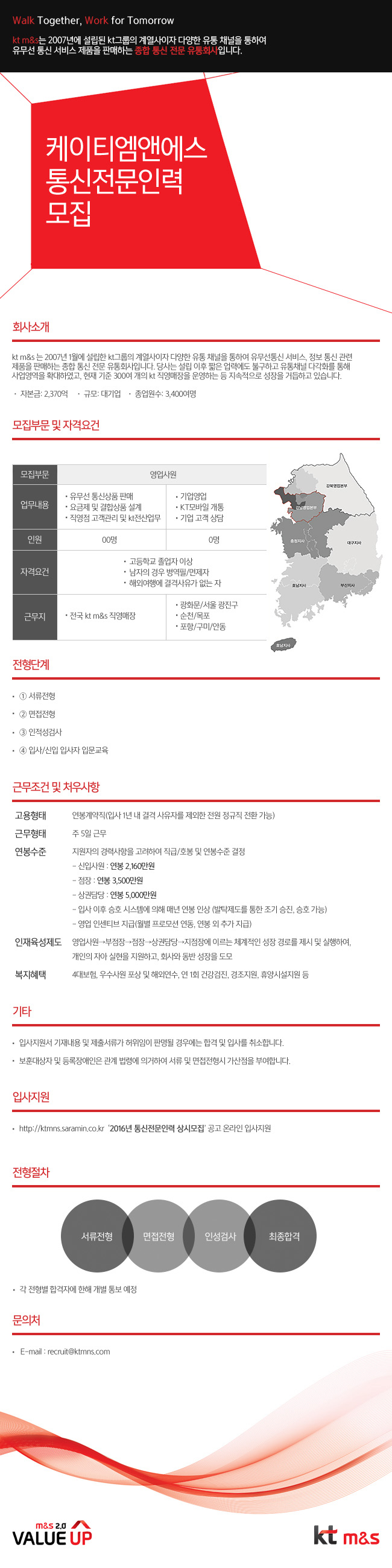2016년 통신전문인력 상시모집