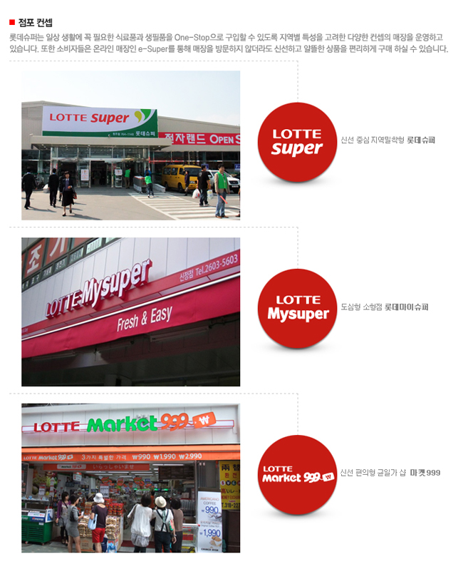 롯데쇼핑롯데슈퍼주 이미지