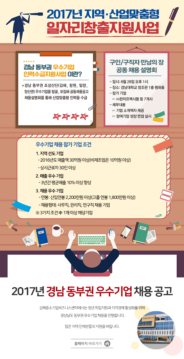 2017년 경남 동부권 우수기업 채용 공고