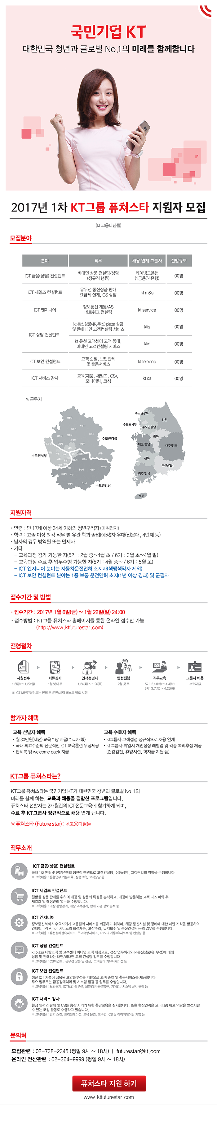 2017 1차 KT그룹 퓨쳐스타 지원자 모집