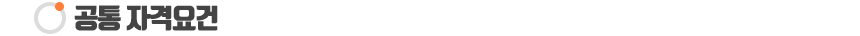 공통 자격요건