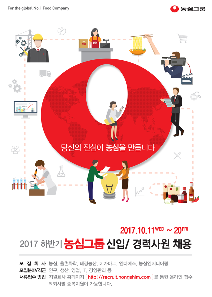 2017년 하반기 농심그룹 신입/ 경력사원 채용