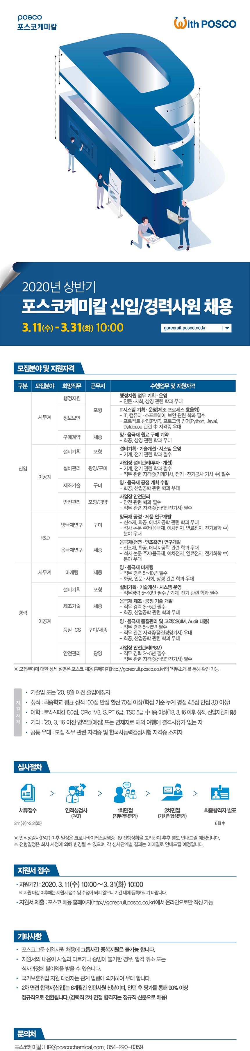 2020년 상반기 포스코 신입사원 채용