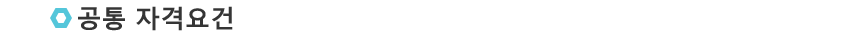 공통 자격요건