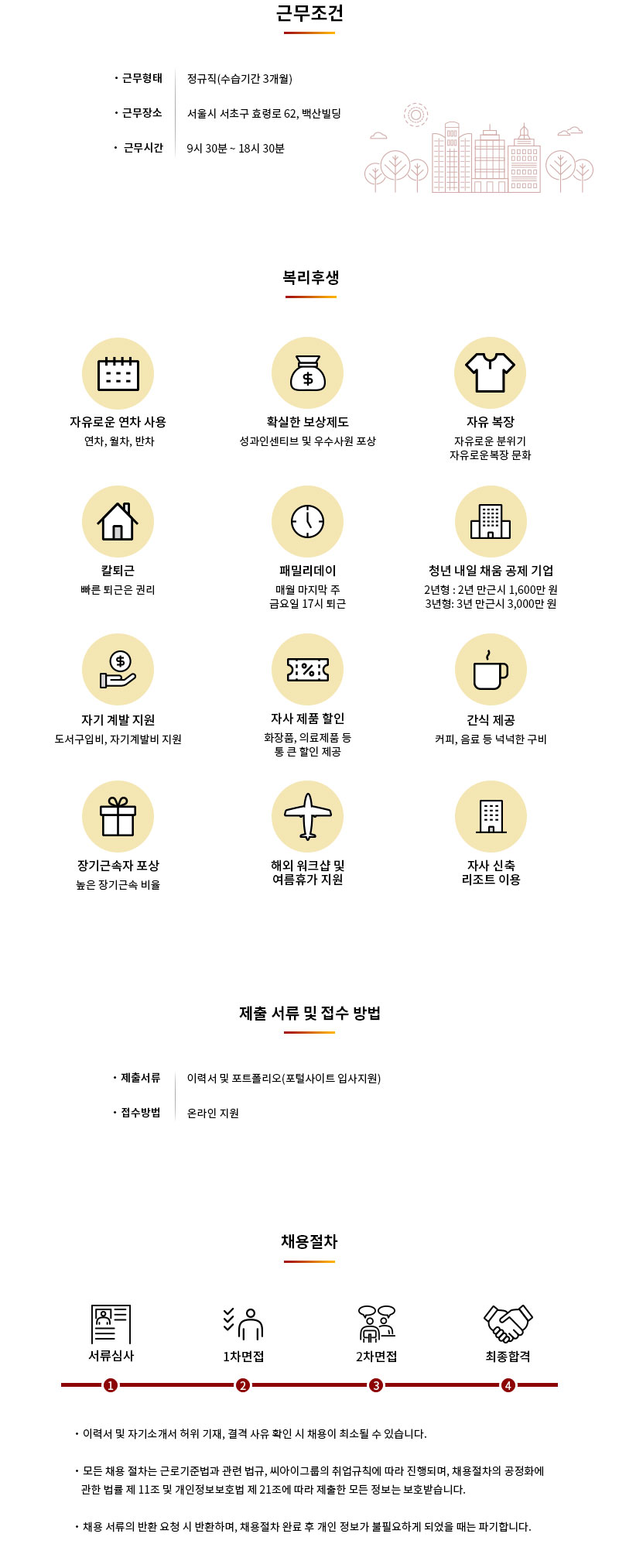 씨아이그룹 각 부분별 신입/경력직 채용