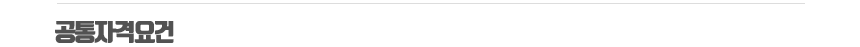 공통자격요건