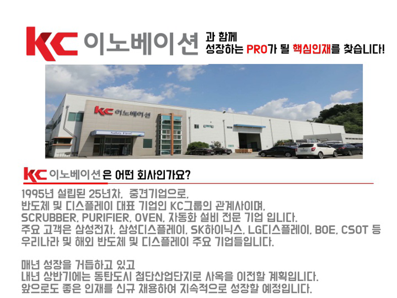 [(주)케이씨이노베이션] KC이노베이션 분야별 신입/경력 채용 - 사람인