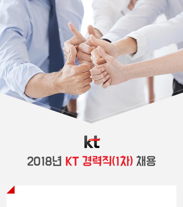 2018년 KT 경력직(1차) 채용