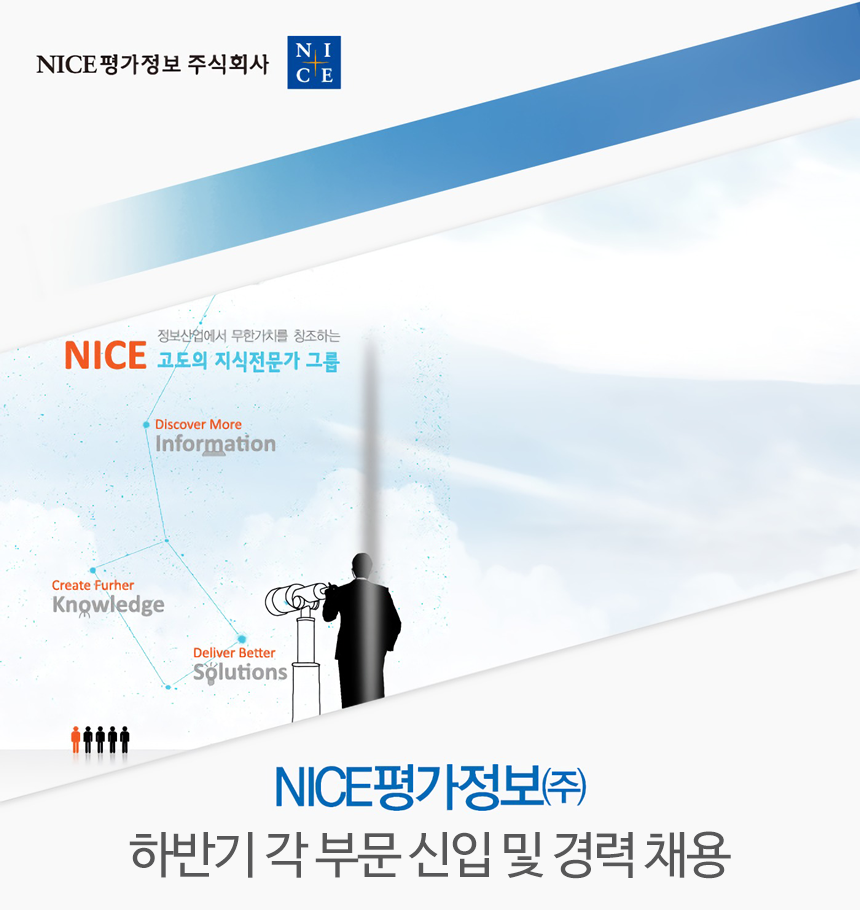 [나이스평가정보(주)] 하반기 각 부문 신입 및 경력 채용 - 사람인