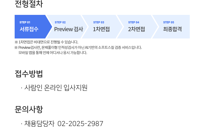사람인 채용공고 
