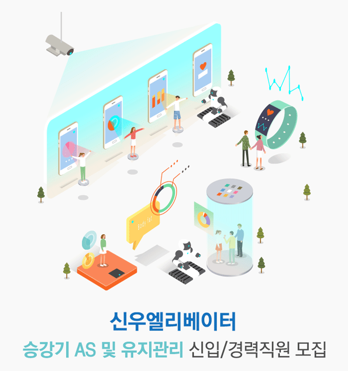 [신우엘리베이터(주)] 승강기 AS 및 유지관리 신입/경력직원 모집 - 사람인