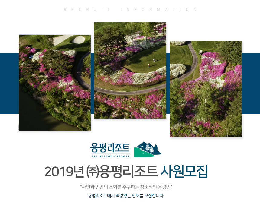 2019년 용평리조트 사원모집